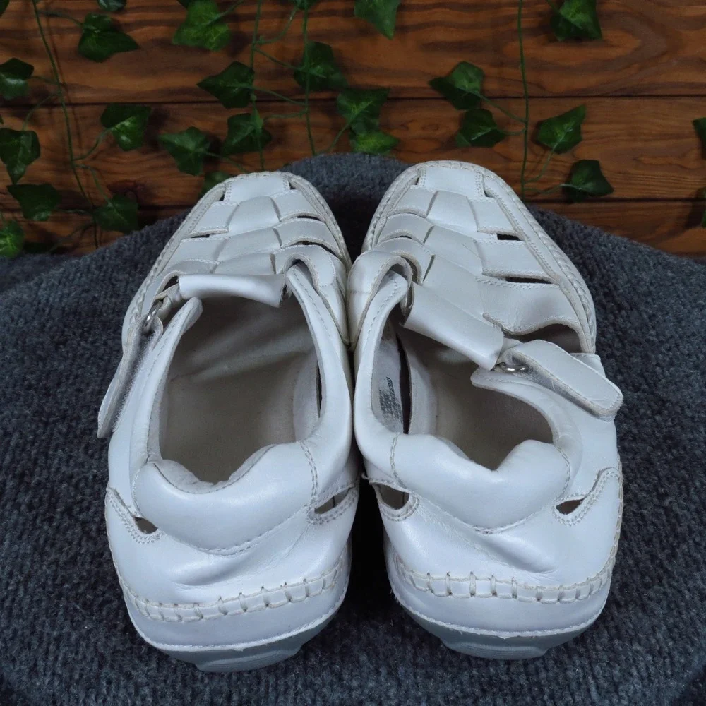 GBX‎ Sentaur Mens Fisherman Sandals Size 12 Casual Summer White Synthetic